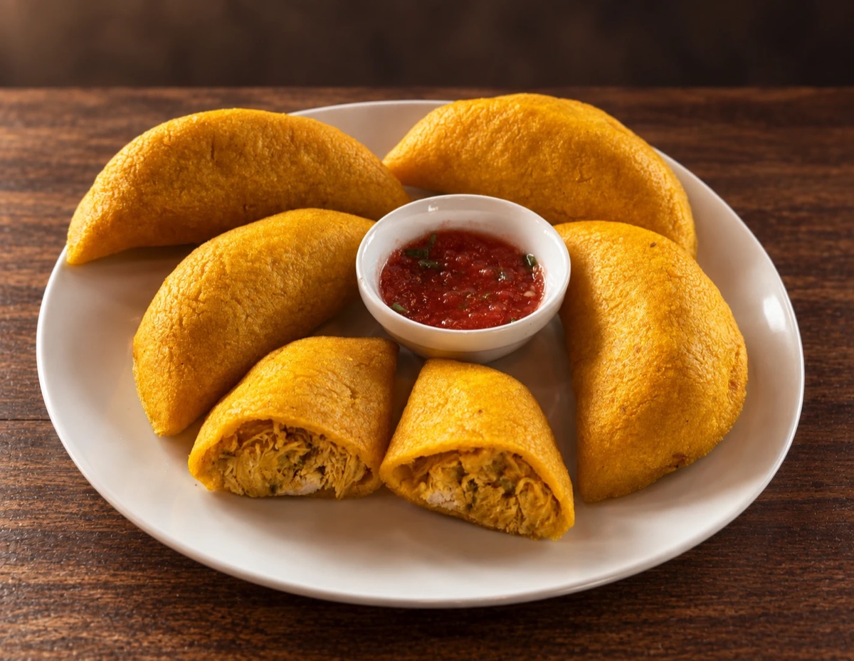 Empanadas colombianas con ají